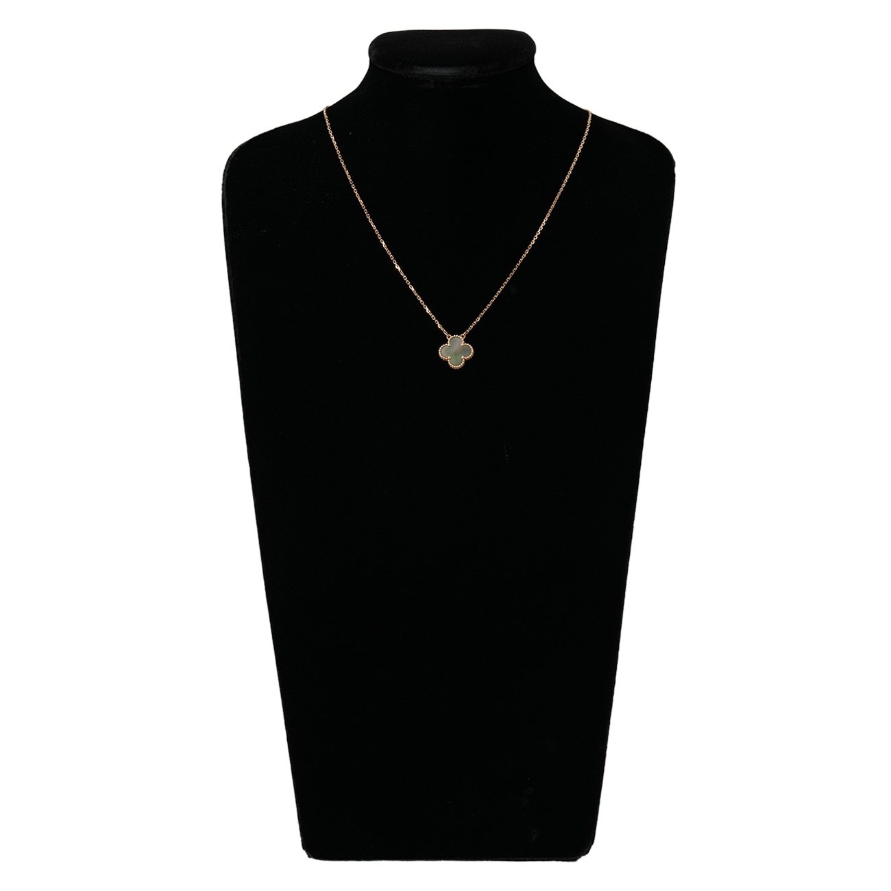 Van Cleef & Arpels(USED)반클리프앤아펠 빈티지 알함브라 네크리스 그레이자개